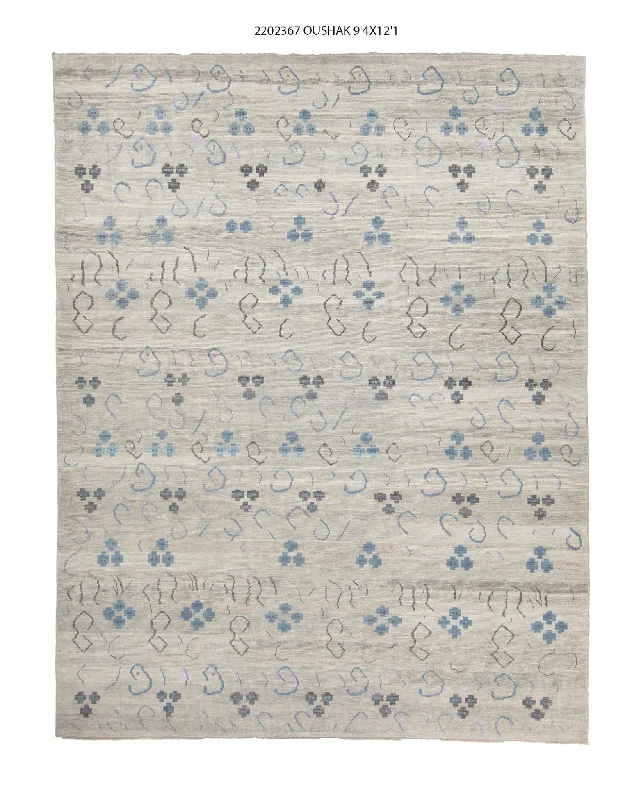 9x12 Modern Oushak Area Rug