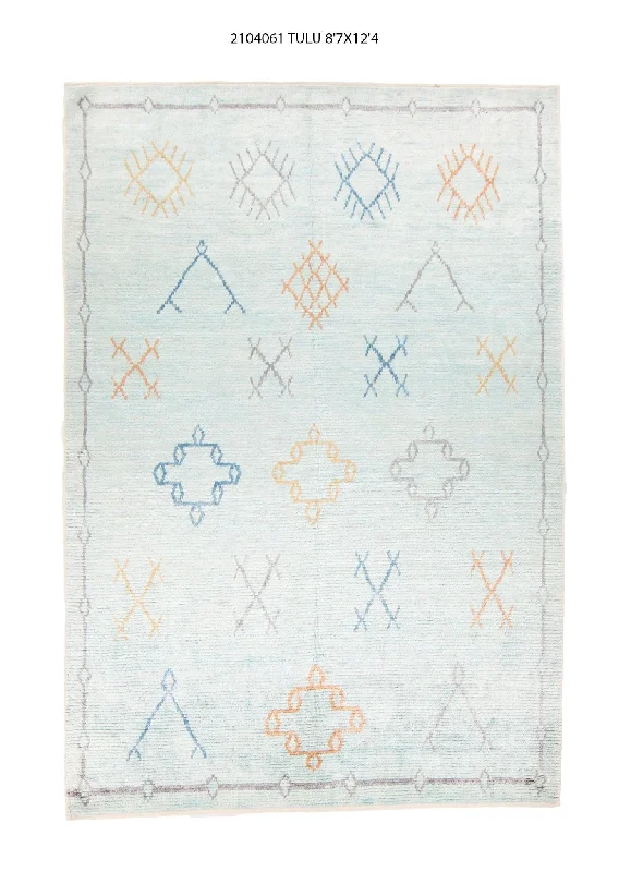 9x12 Modern Tulu Area Rug