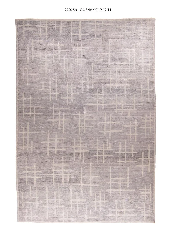 9x13 Modern Oushak Area Rug