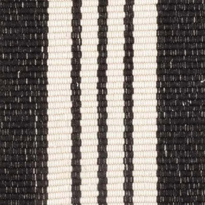 Birmingham Black Handwoven Indoor/Outdoor Custom Rug Swatch