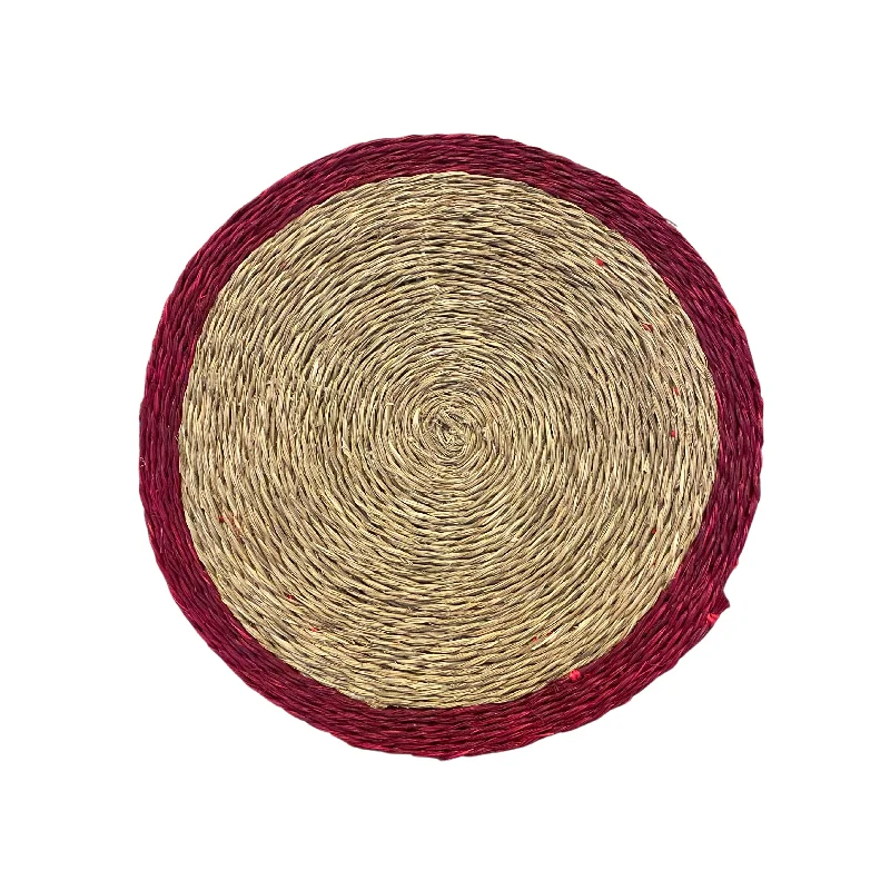 Red Trim Lutindzi Grass Placemat