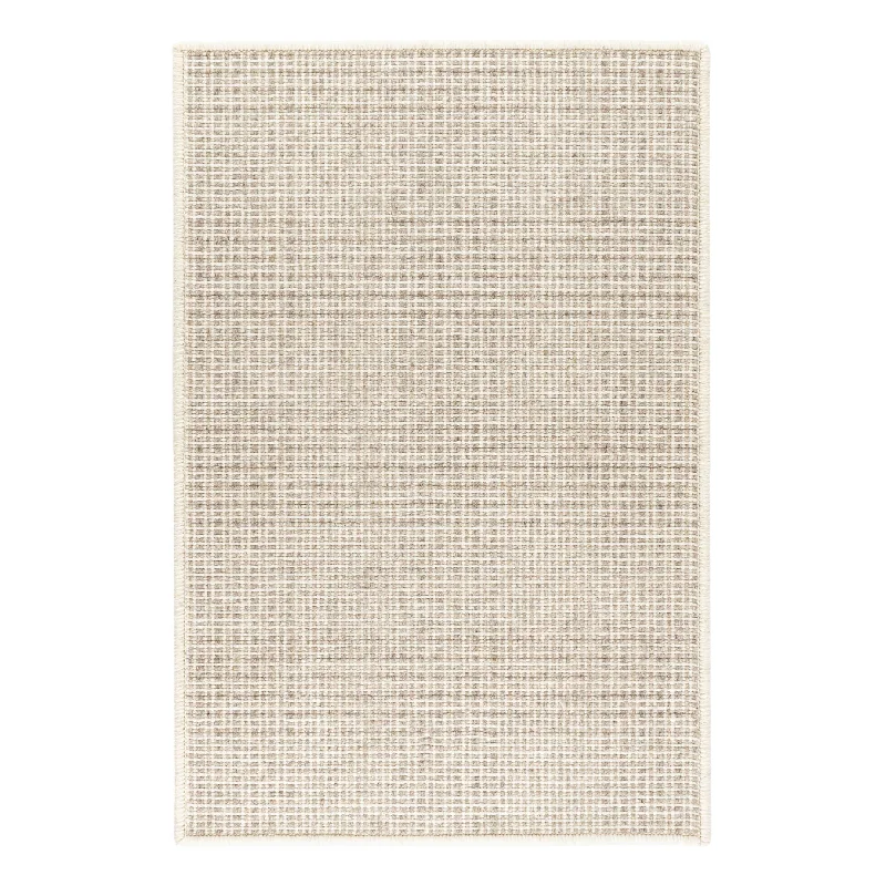 Checkers Natural Woven Wool Custom Rug