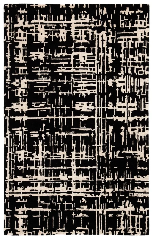 Clayton CLN16 Pals Black/Cream Rug