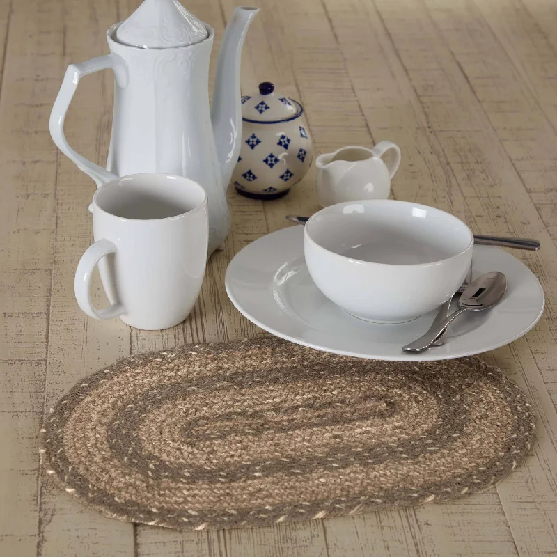 Cobblestone Braided Oval Placemat 10x15"