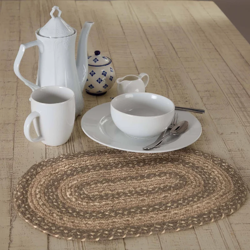 Cobblestone Braided Oval Placemat 12x18"