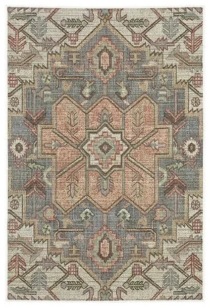 Cyprus 5606B Blue/Multi Rug