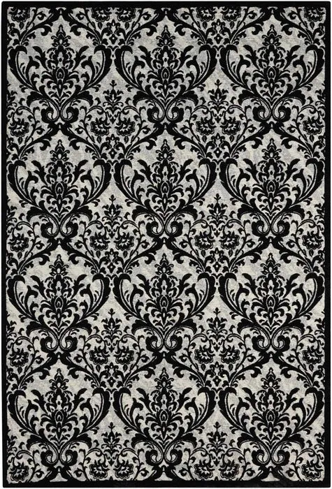 Damask DAS02 Black/White Rug