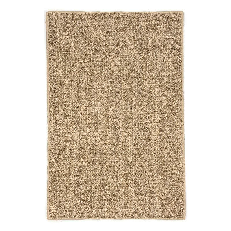 Diamond Natural Woven Sisal Custom Rug