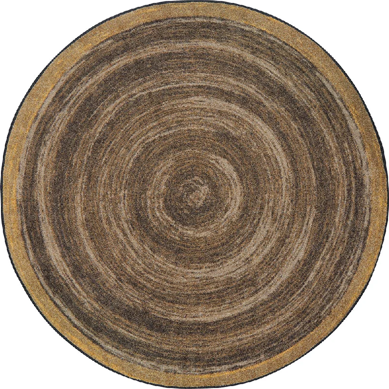 Feeling Natural Walnut Circular Area Rug