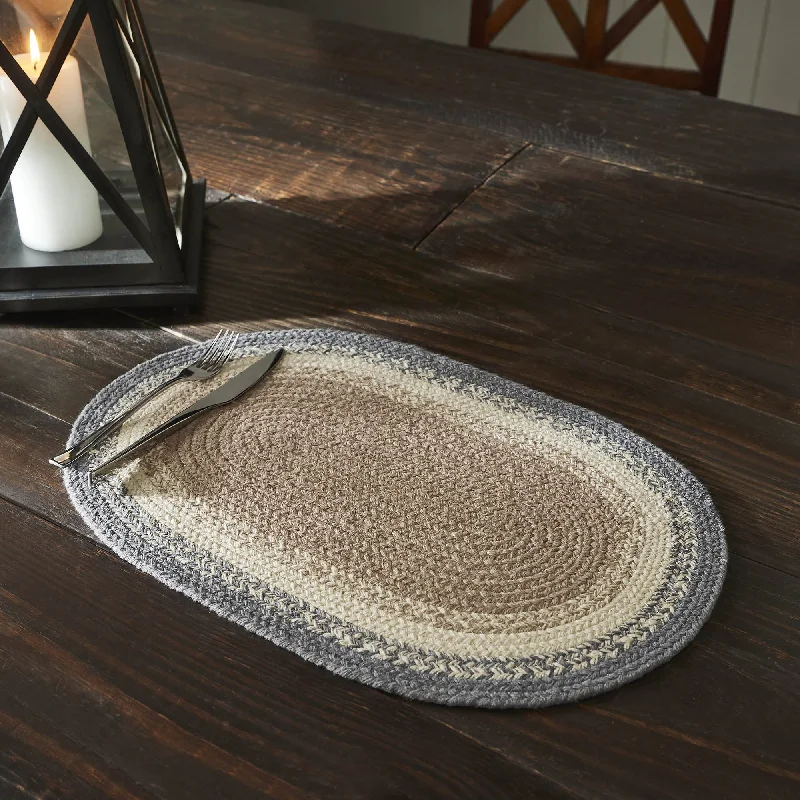 Finders Keepers Oval Braided Placemat 13x19"