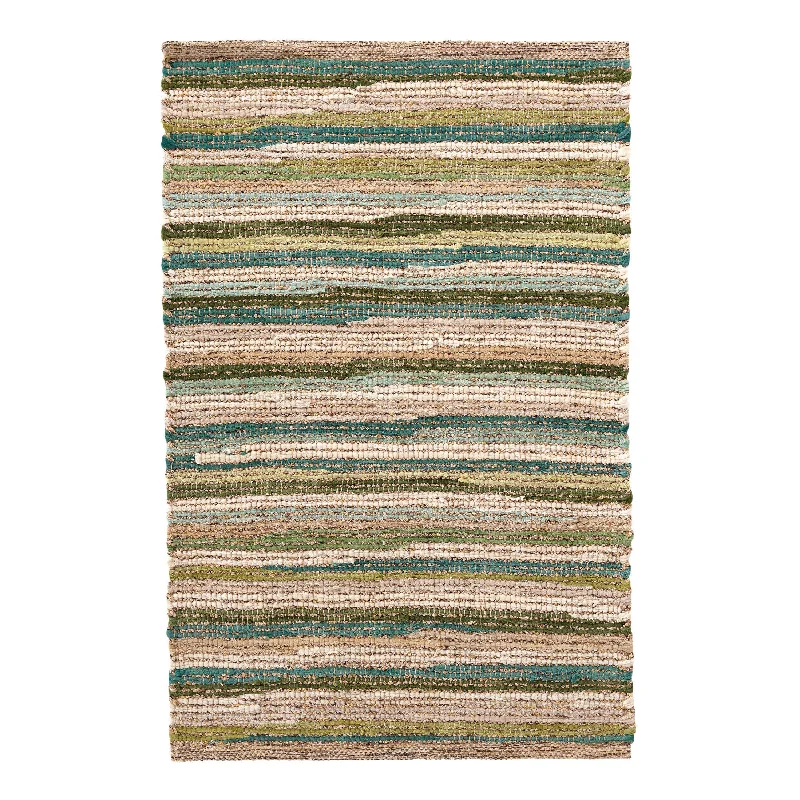 Francisco Green Handwoven Cotton Rug