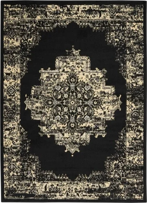 Grafix GRF14 Black Rug