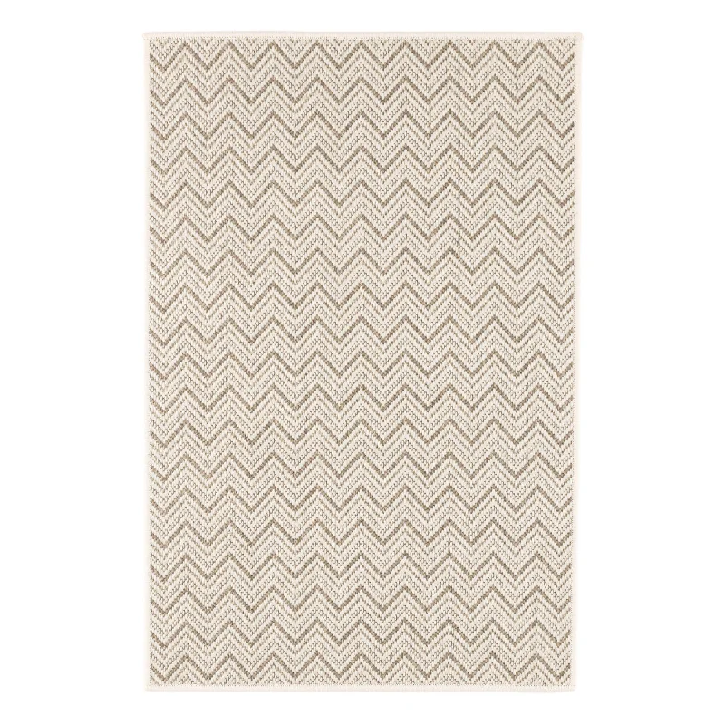 Happy Chevron Pebble Woven Indoor/Outdoor Custom Rug