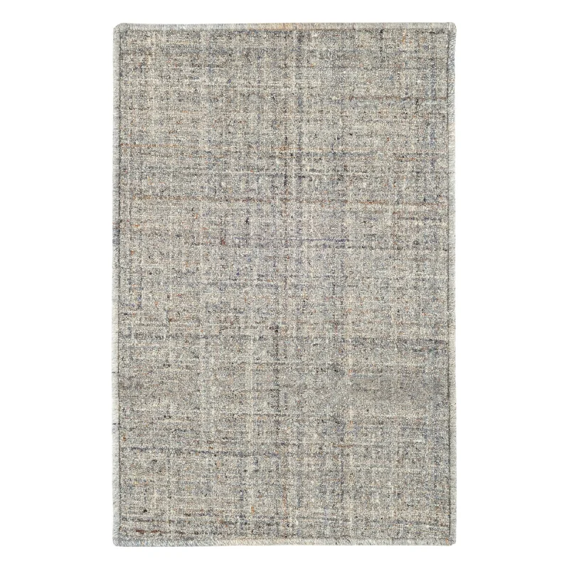 Harris Blue/Brown Hand Micro Hooked Wool Custom Rug