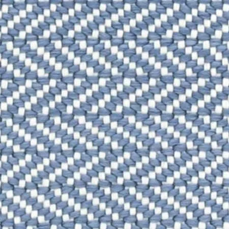 Herringbone Denim/Ivory Handwoven Indoor/Outdoor Rug Swatch