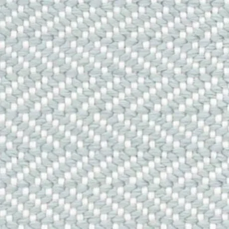 Herringbone Light Blue/Ivory Handwoven Indoor/Outdoor Rug Swatch