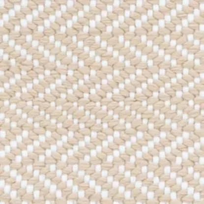 Herringbone Linen/White Handwoven Indoor/Outdoor Rug Swatch