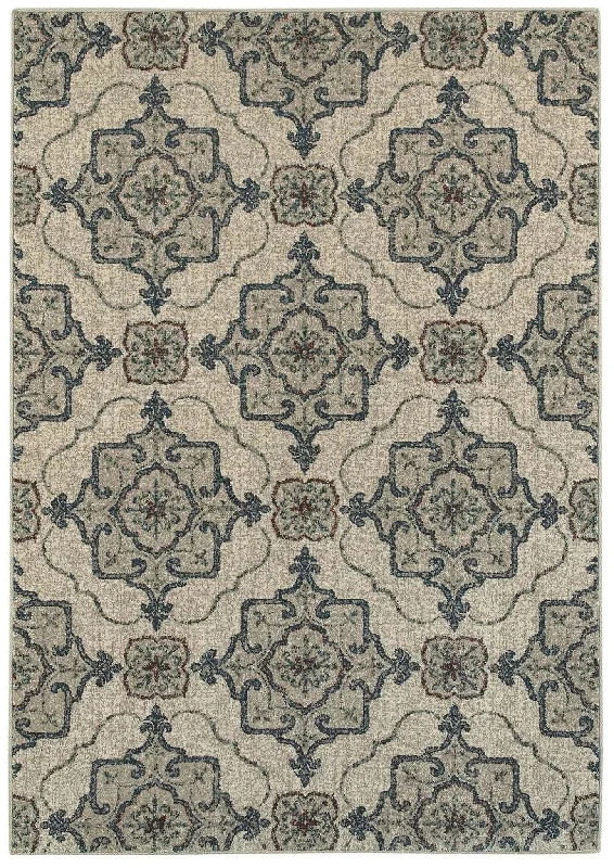 Highlands 6677A Beige/ Grey Rug