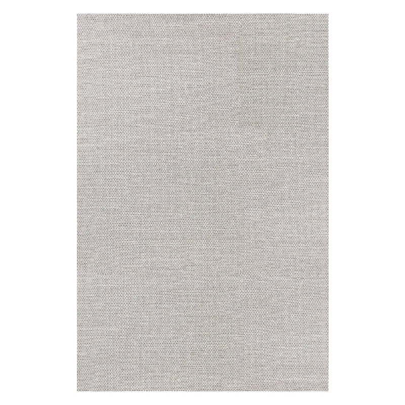 Honeycomb Ivory/Grey Handwoven Wool Rug