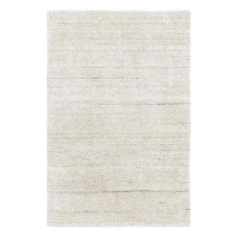 Icelandia White Hand Knotted Viscose Rug