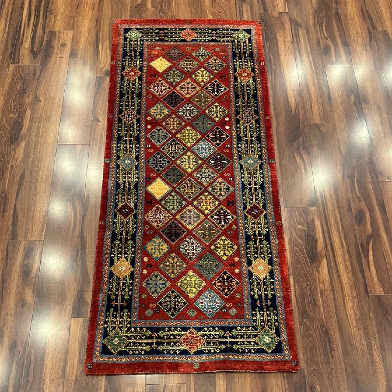 Kaoud Rugs 2.6X5.11 Runner BURGUNDY GABBEH Area Rug