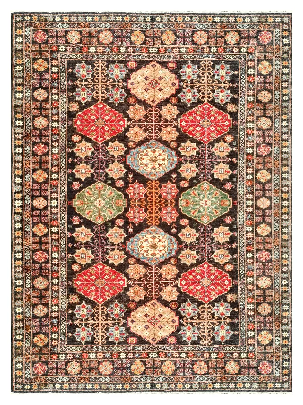 Kaoud Rugs 9.4X12.3 Rectangle Black Kazak Area Rug