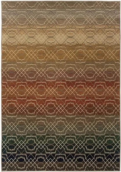 Kasbah 3945B Brown Rust Rug