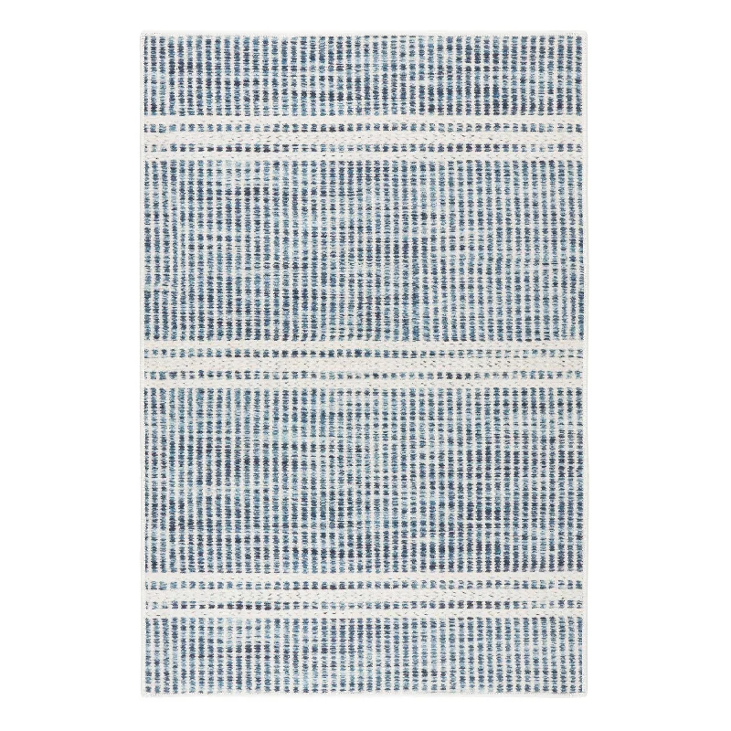 Malta Blue Machine Washable Rug