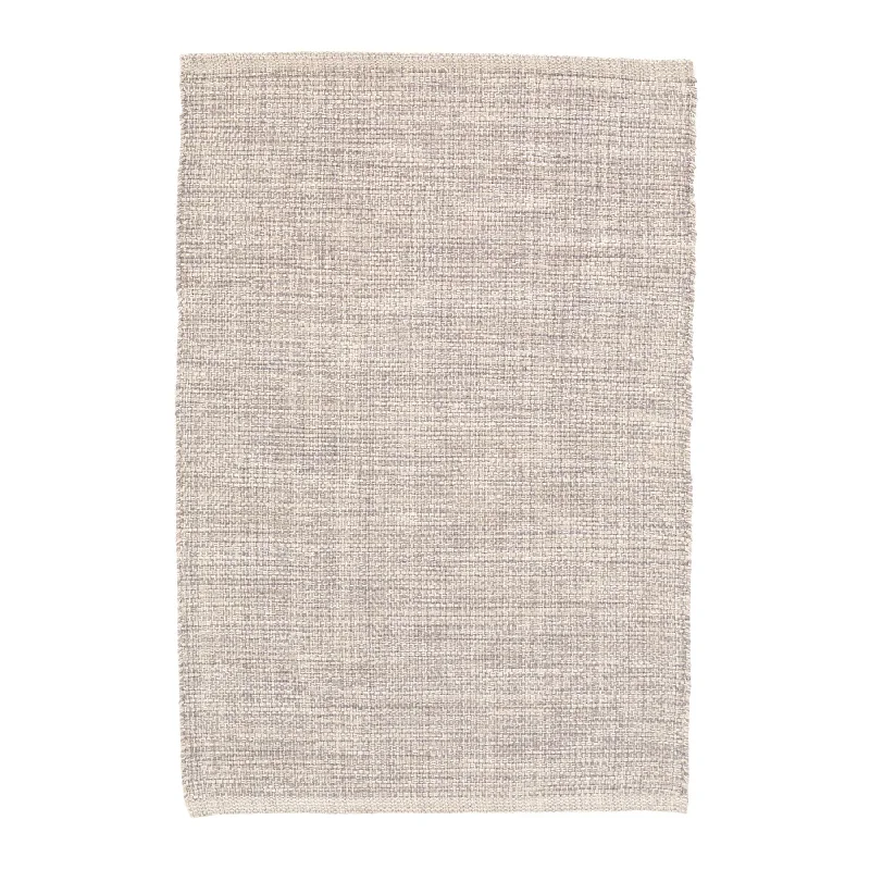 Marled Grey Handwoven Cotton Rug