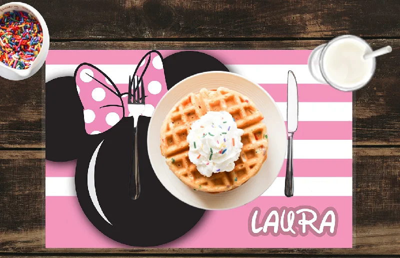 Minnie Personalized table Placemat for kids