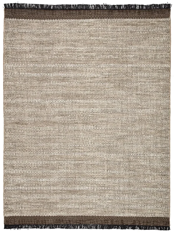 Mosaic MOS02 Ivory/Black Rug