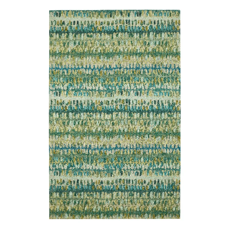 Paint Chip Moss Hand Micro Hooked Wool Rug