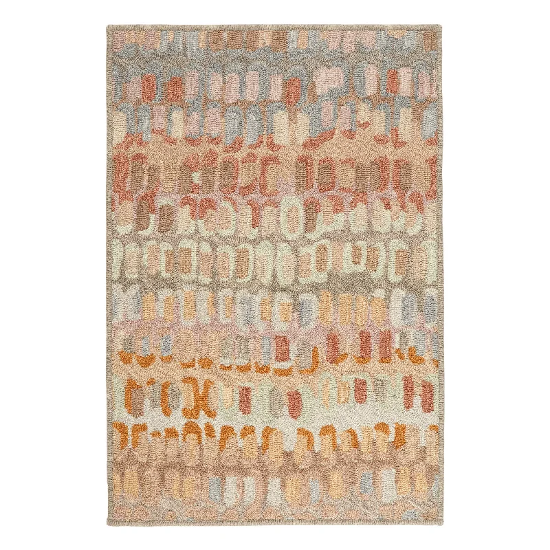 Paint Chip Stone Hand Micro Hooked Wool Custom Rug