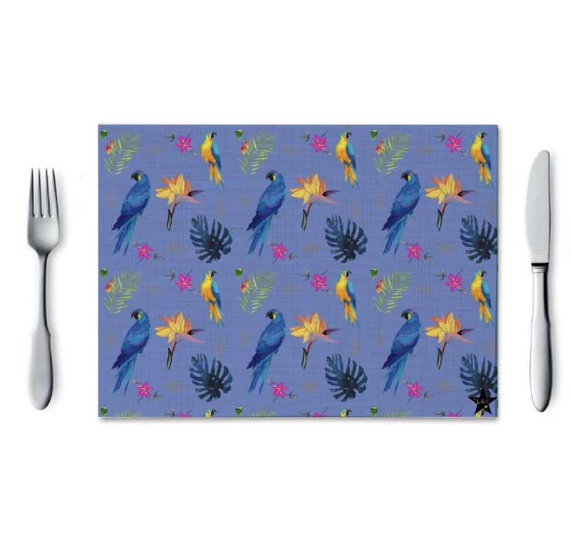 Placemat Parrot  L & A - 4 colours