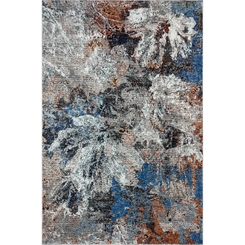 Revolution Lr81803 Orange/Blue/White Rug