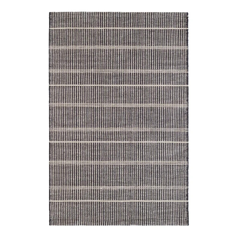 Samson Black Handwoven Indoor/Outdoor Rug