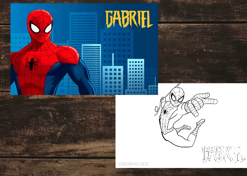 SPIDERMAN Personalized Placemat for Kids