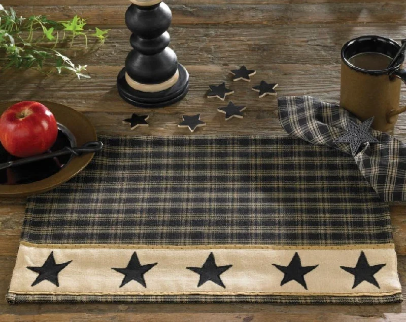 Sturbridge Black Star Placemat - Set of 4