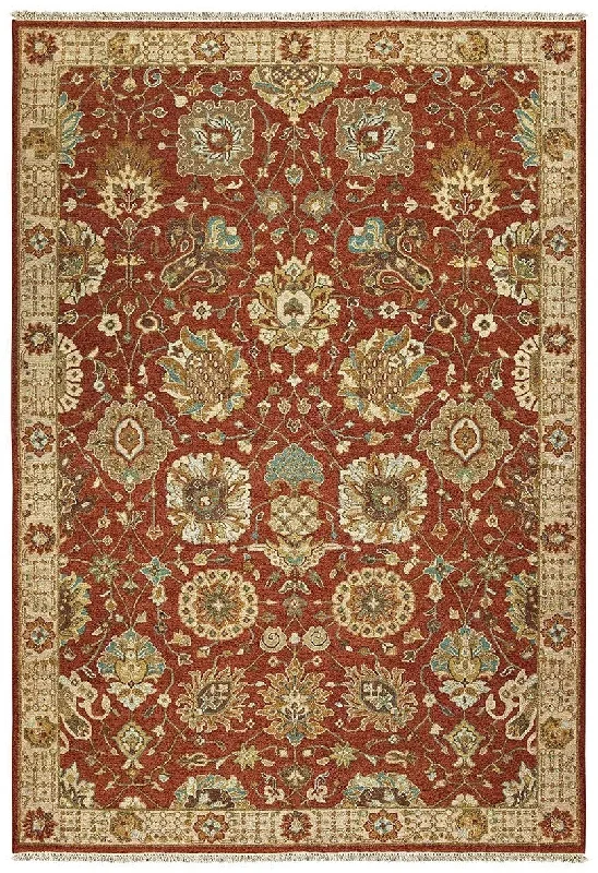 Tommy Bahama Angora 12303 Rust Ivory Rug