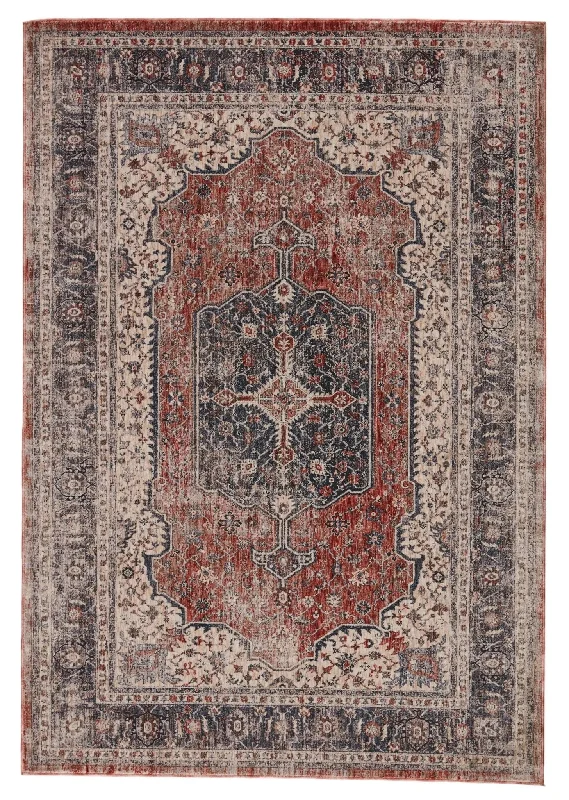 Vanadey VND04 Gray/Red Rug