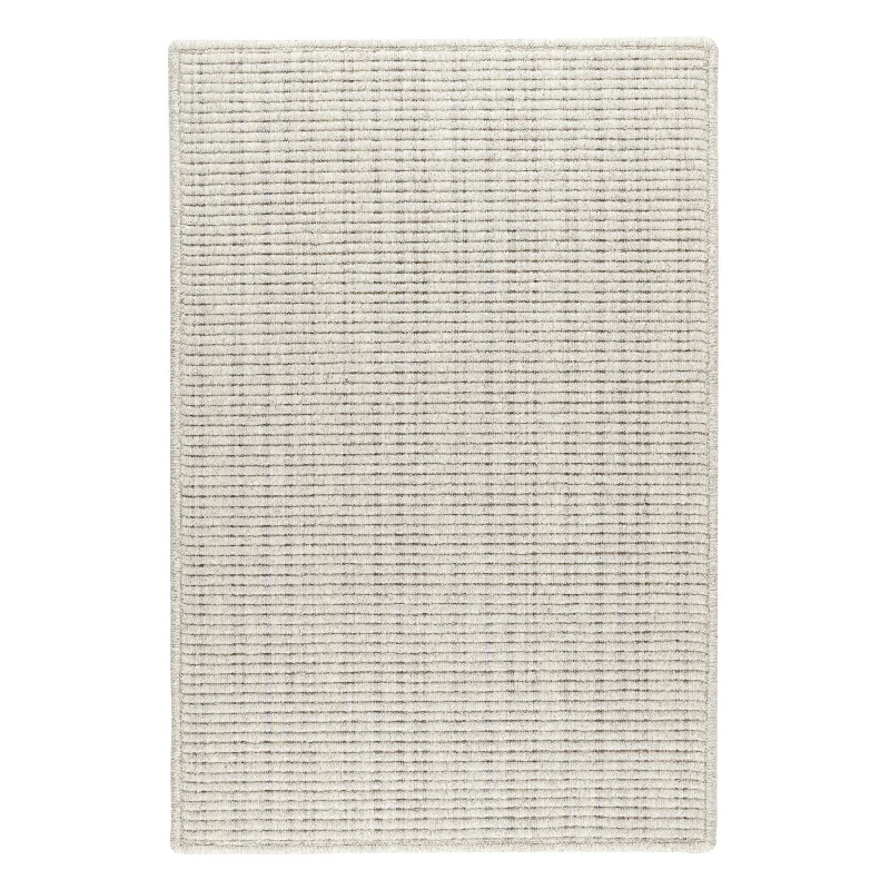 Warren Ticking Silver Woven Wool Custom Rug