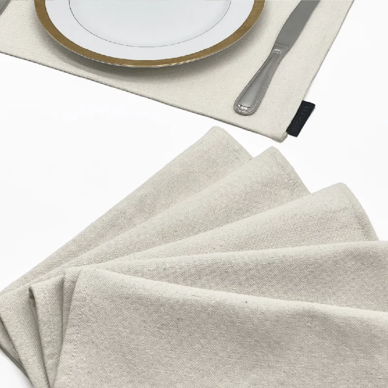 Cotton Placemats & Runner Set - Off White