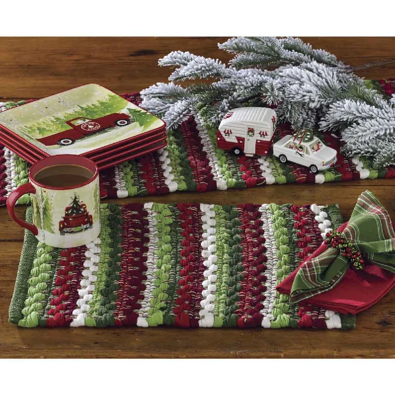 Wintergreen Chindi Placemat Set