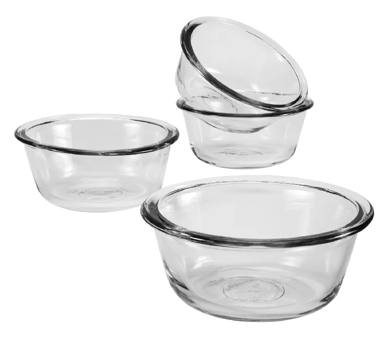 19582269LIB17, Kitchen Classics, 4Pc 10oz Oval Custard Cup Set