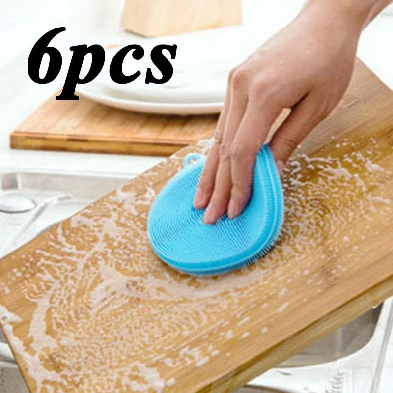 MAGIC SILICONE CLEANING SPONGE-6 PCS