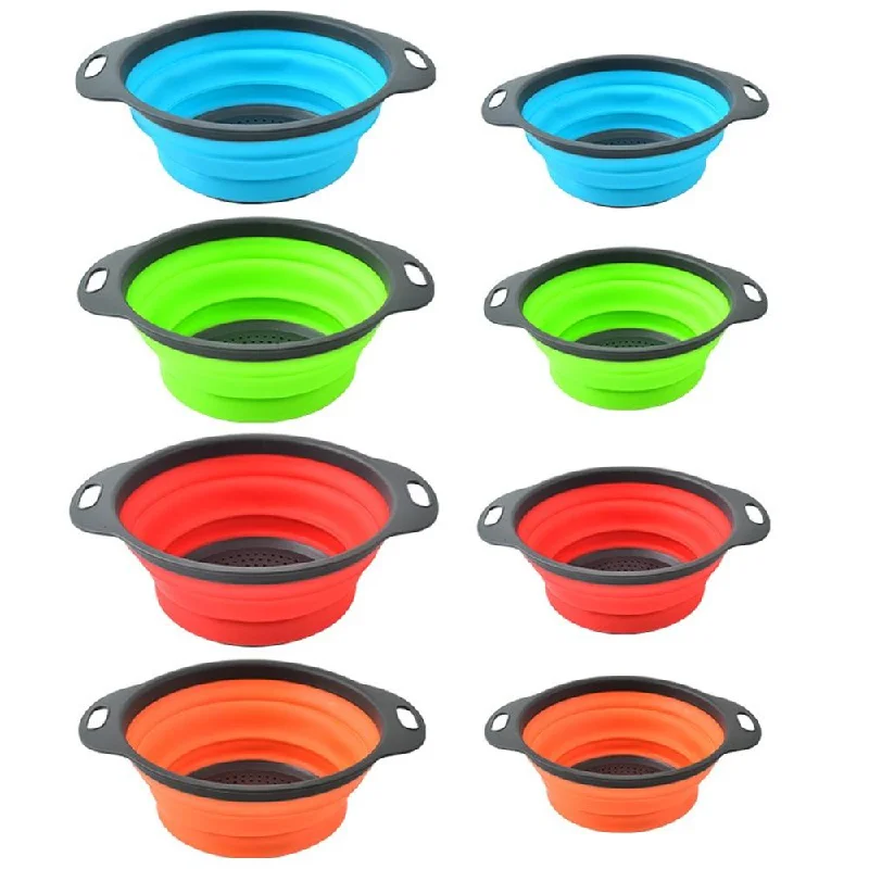 3 Pieces Round Strainer Set - Perfect For Draining Pasta, Vegetable, And Fruit, Bpa-Free