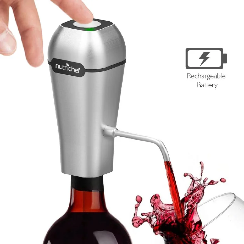 Electric Wine Pump Aerator - Automatic Wine Bottle Air Decanter Dispenser