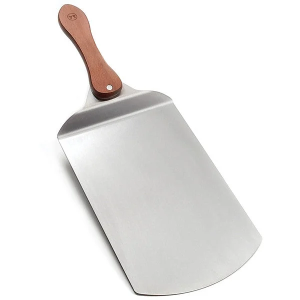 Outset Rosewood Handle Stainless Steel Pizza Peel - 12 x 7.75"