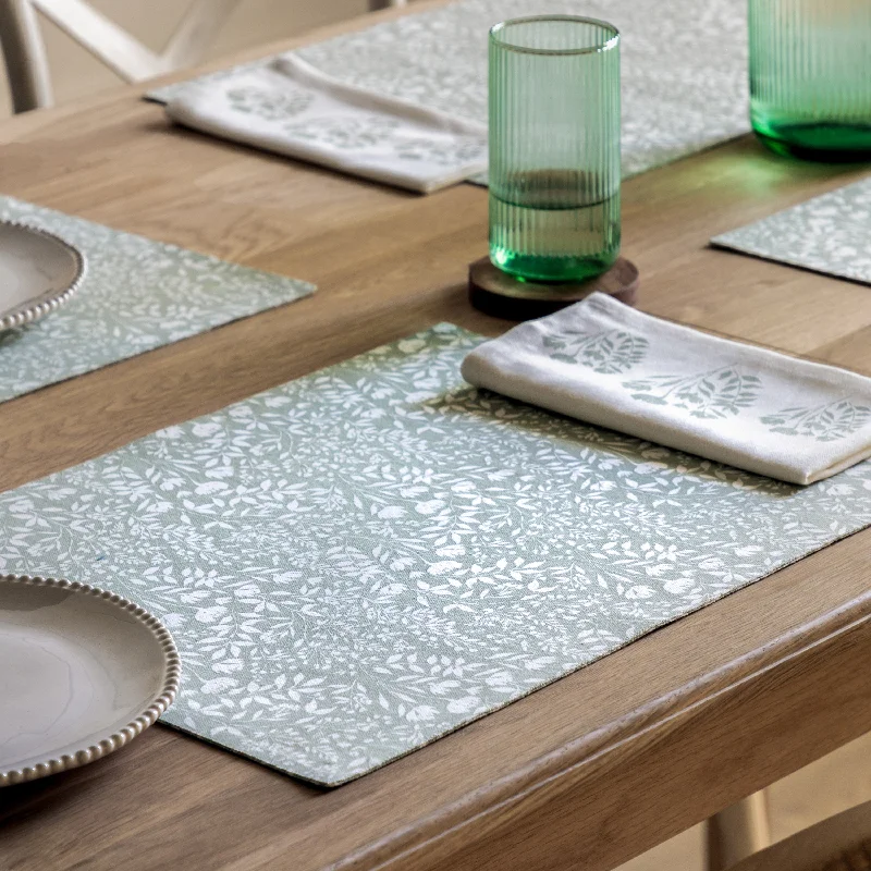 Sage Floral Placemat 4 Pack