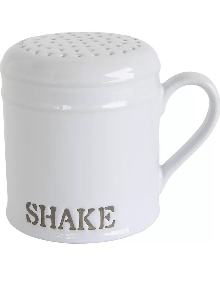 Shaker Stoneware Ceramic White Da7244